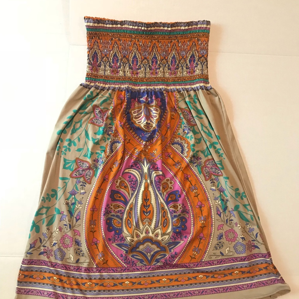 Flying tomato strapless summer dress